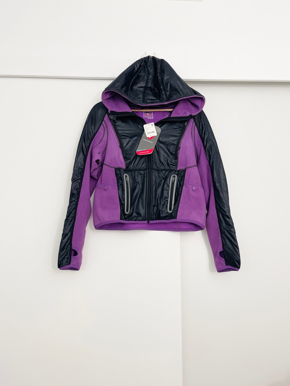 NWT Free People Movement Go The Distance Fleece Hoodie Jacket Size Small